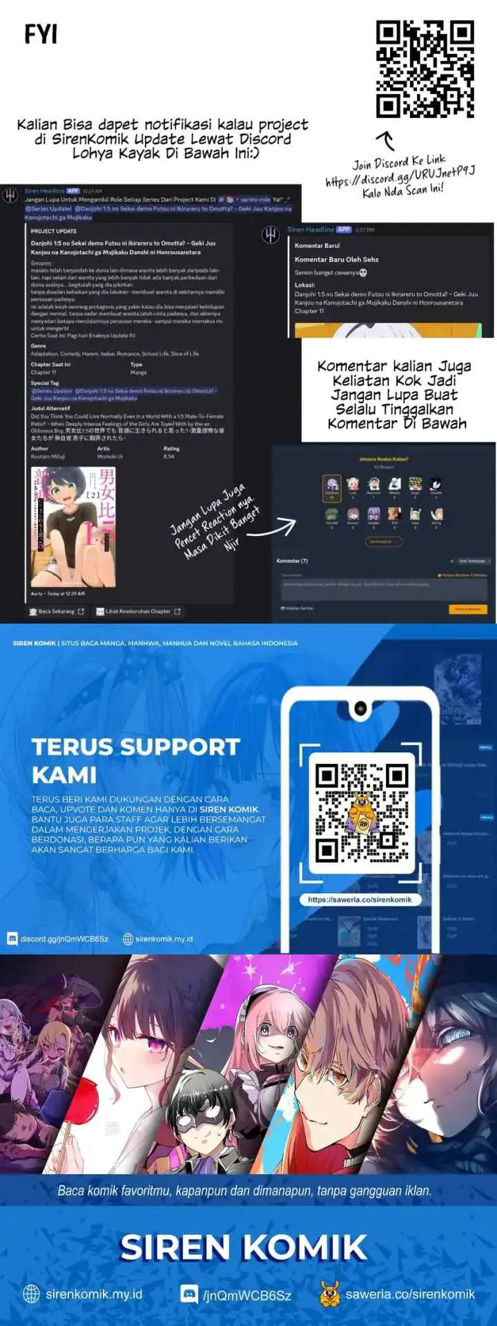 Danjohi 1:5 no Sekai demo Futsu ni Ikirareru to Omotta? ~ Geki Juu Kanjou na Kanojotachi ga Mujikaku Danshi ni Honrousaretara chapter 12 halaman 14