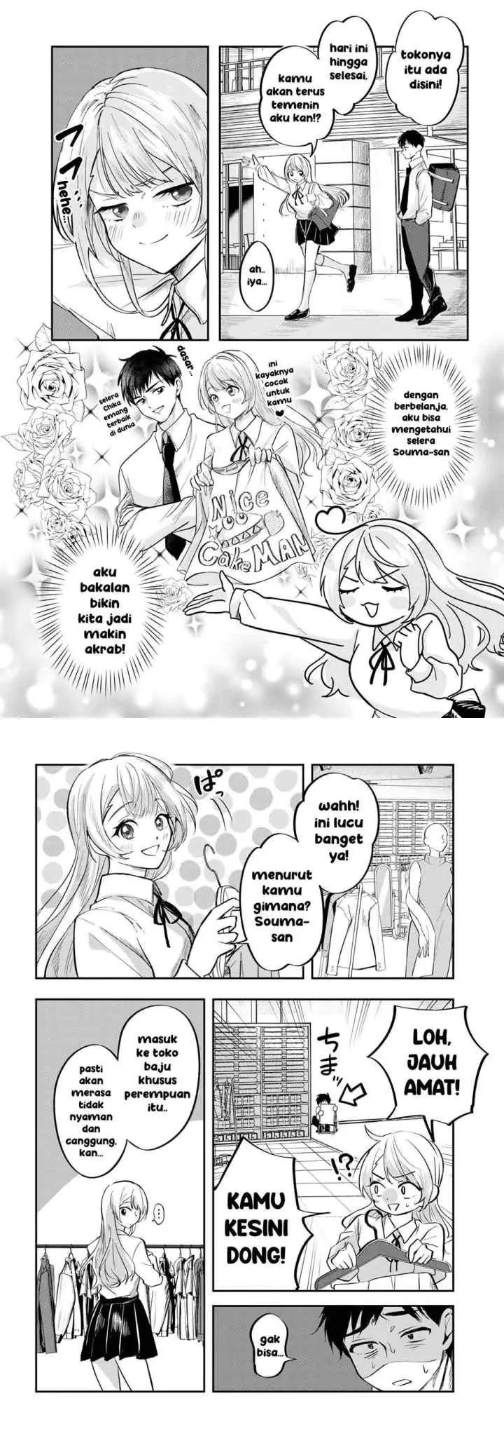Aisare Tenshi na Classmate ga, Ore ni Dake Itazura ni Hohoemu chapter 3 halaman 4