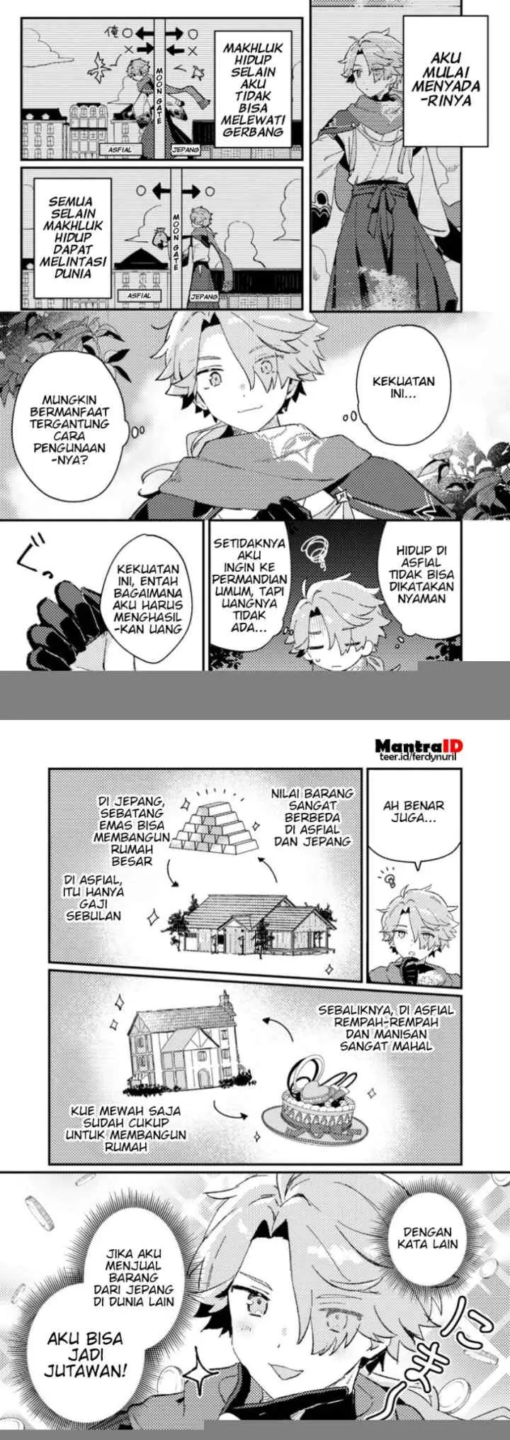 Isekai Shounin Skill wo Kushi Shite, Yuuyuu Jiteki na Okanemochi Slow Life wo Okurimasu chapter 1 halaman 6