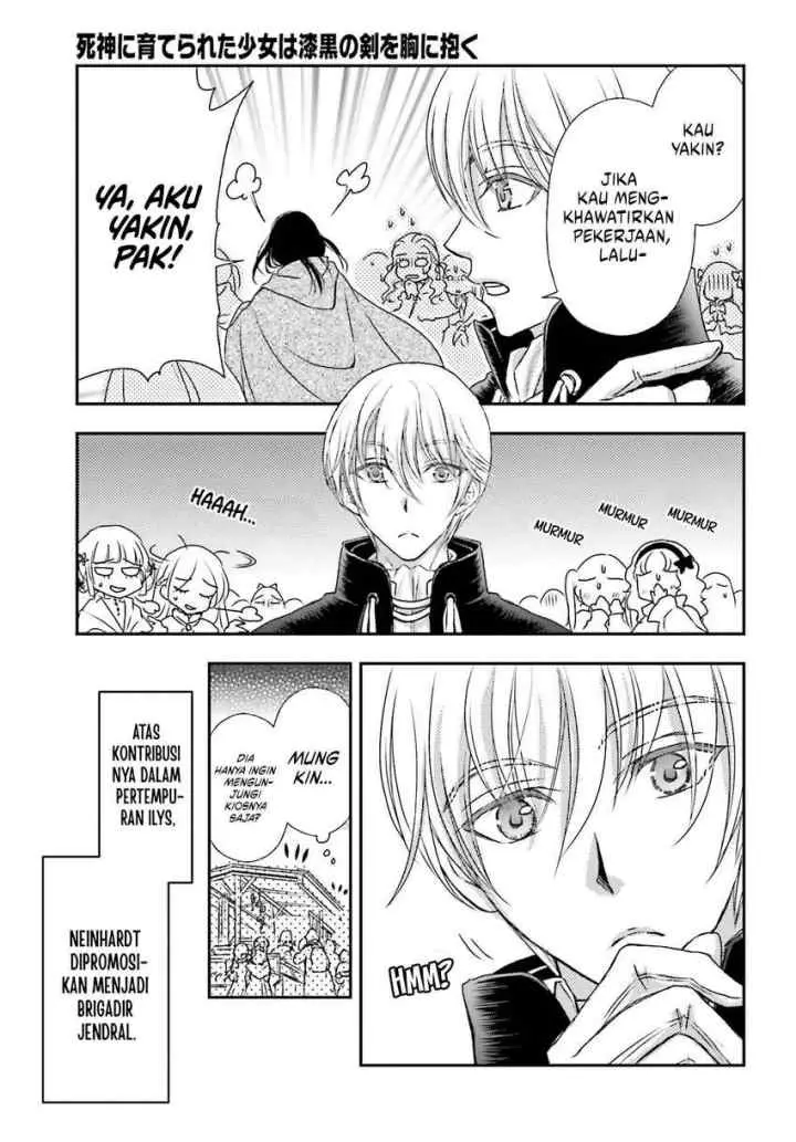 Shinigami ni Sodaterareta Shoujo wa Shikkoku no Tsurugi wo Mune ni Idaku chapter 41 halaman 6