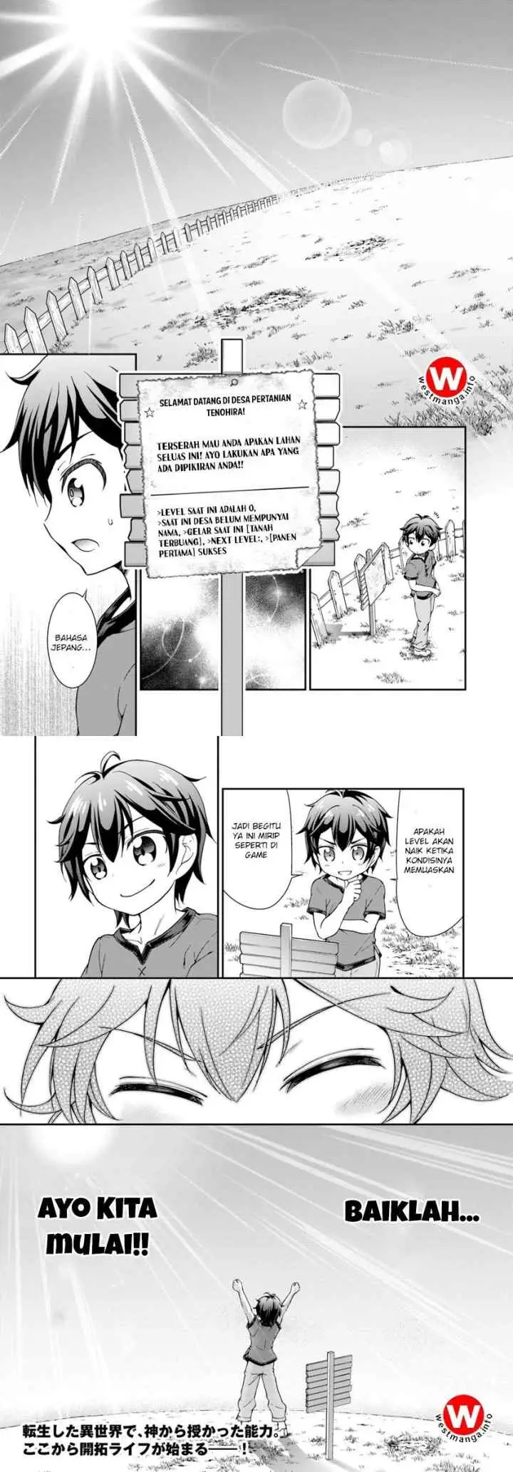 Tenohira Kaitaku Mura de Isekai Kenkokuki: Fueteku Yome-tachi to Nonbiri Mujintou Life chapter 1 halaman 15