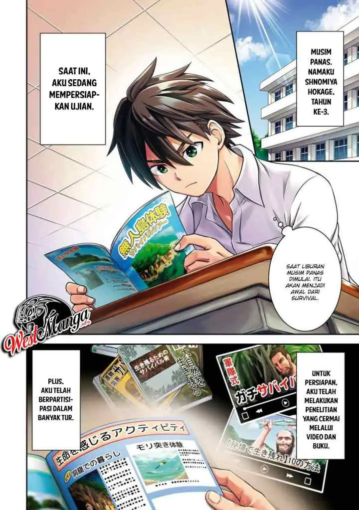 Isekai Yurutto Survival Seikatsu: Gakkou no Minna to Isekai no Mujintou ni Tenishitakedo Ore Dake Rakushou desu chapter 1.1 halaman 5