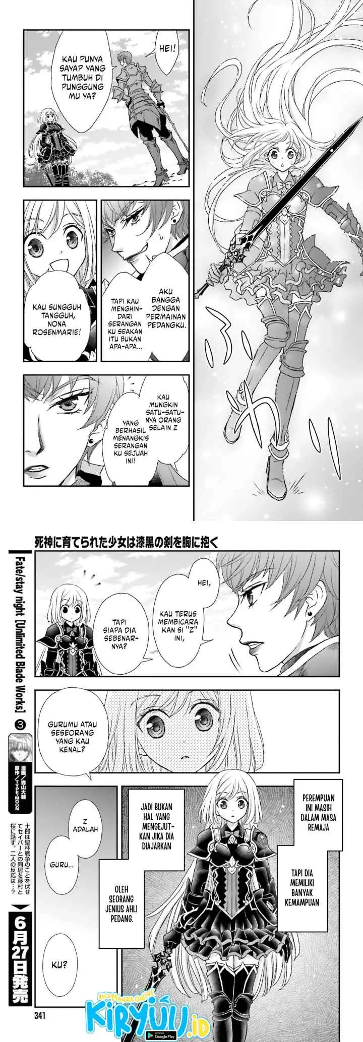 Shinigami ni Sodaterareta Shoujo wa Shikkoku no Tsurugi wo Mune ni Idaku chapter 38 halaman 7
