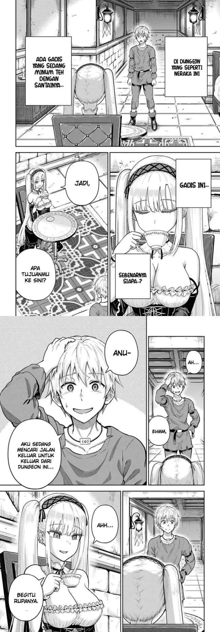 Dungeon ni Hisomu Yandere na Kanojo ni Ore wa Nando mo Korosareru chapter 6 halaman 14