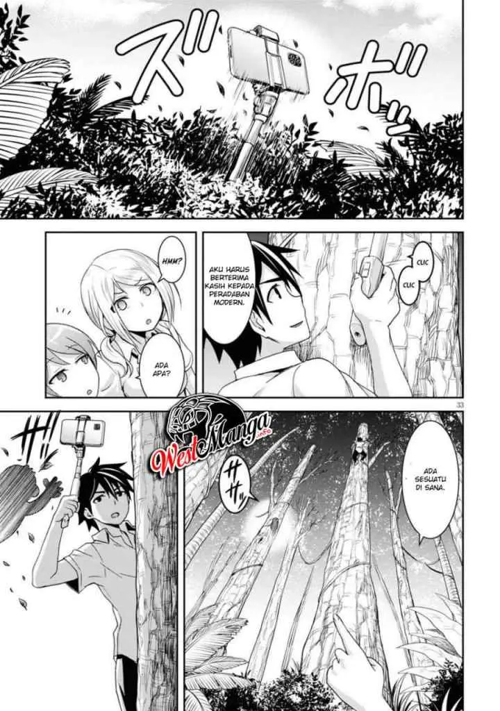 Isekai Yurutto Survival Seikatsu: Gakkou no Minna to Isekai no Mujintou ni Tenishitakedo Ore Dake Rakushou desu chapter 1.3 halaman 6
