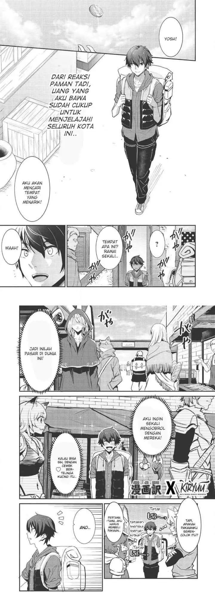 Itsudemo Jitaku ni Kaereru Ore wa, Isekai de Gyoushoujin o Hajimemashita chapter 1 halaman 13