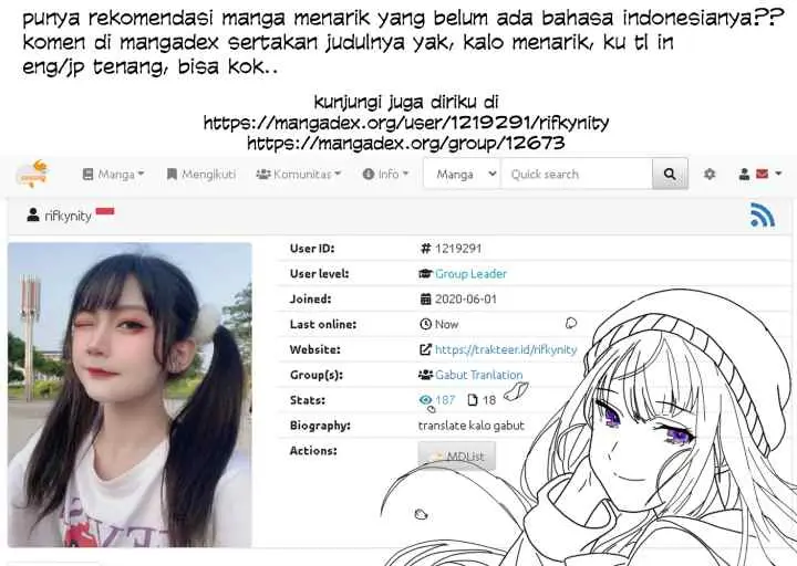 Milady Just Wants to Relax chapter 7.2 halaman 18