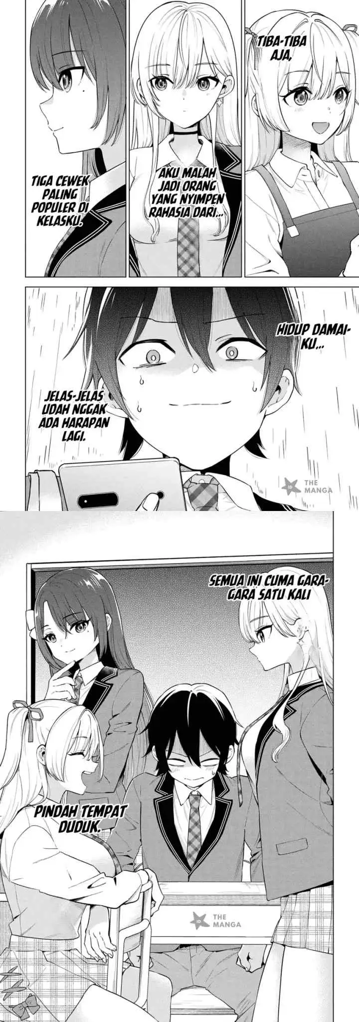 Inkyaa no ore ga sekigae de S-kyuu bishoujo ni kakomaretara himitsu no kankei ga hajimatta chapter 3 halaman 17