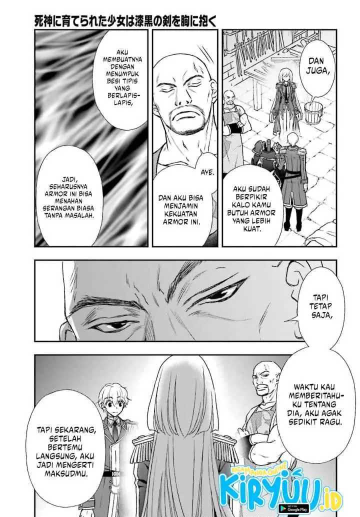 Shinigami ni Sodaterareta Shoujo wa Shikkoku no Tsurugi wo Mune ni Idaku chapter 33 halaman 4