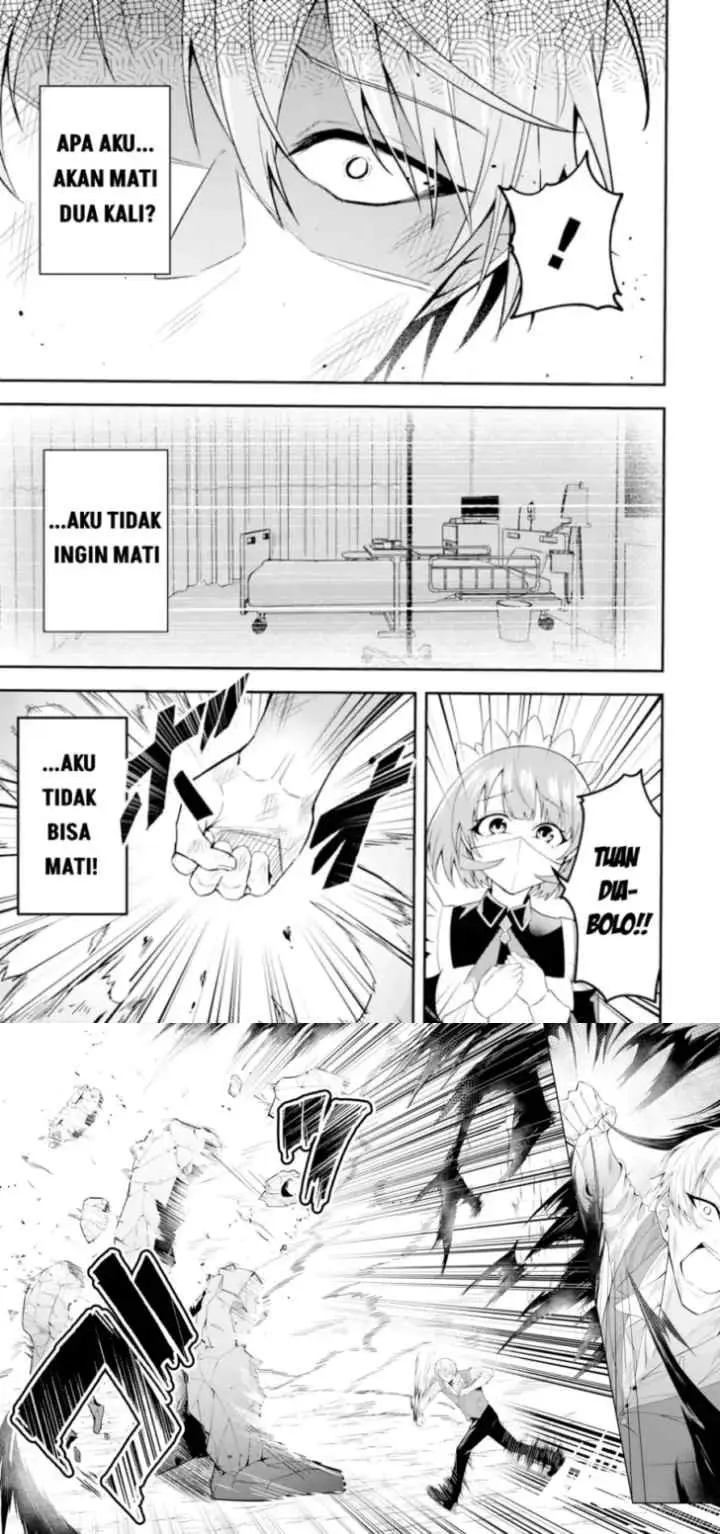 Saiyaku Kyuu Sukiru ~Boushoku Maou~ Mochi no Akuyaku Kizoku ni Tensei Shimashita ga, Shokei Sare chapter 1.2 halaman 14