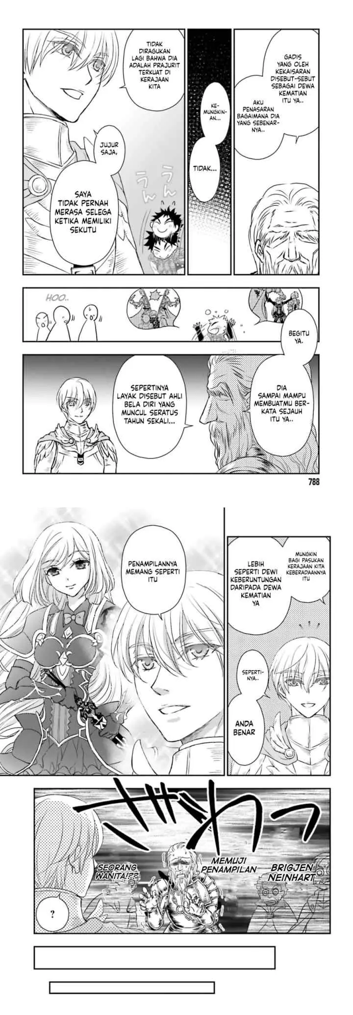 Shinigami ni Sodaterareta Shoujo wa Shikkoku no Tsurugi wo Mune ni Idaku chapter 55.2 halaman 9