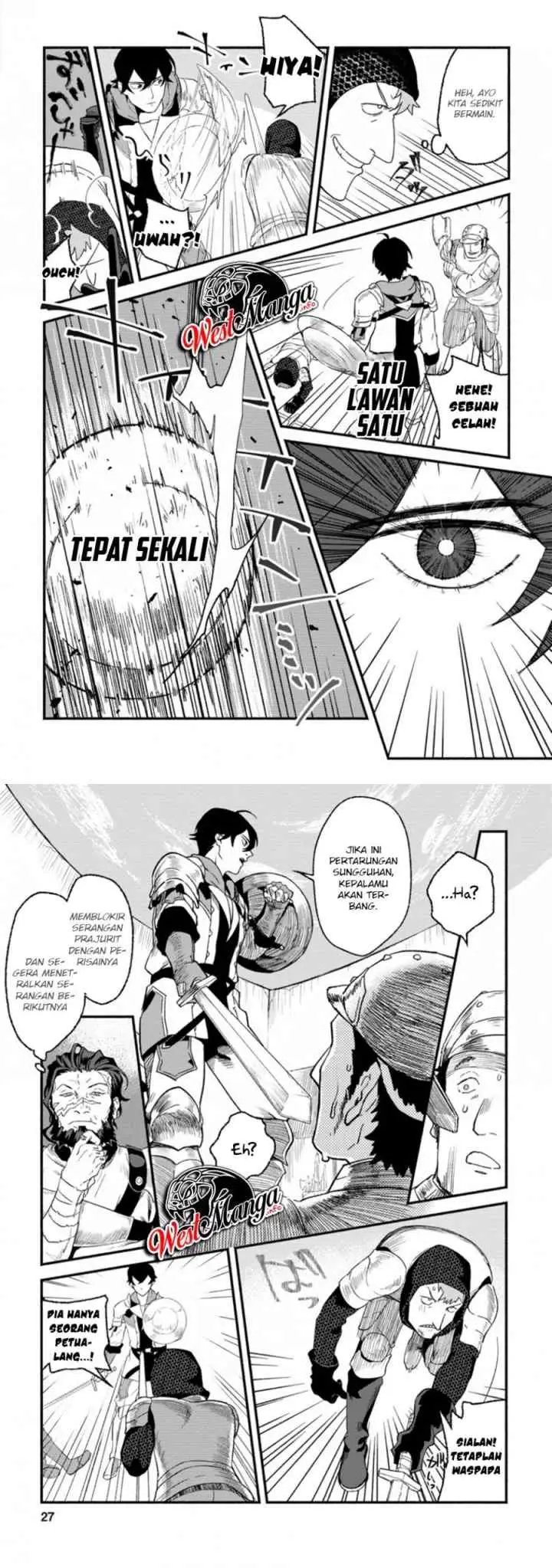 Sono Monban, Saikyou Nitsuki: Tsuihou Sareta Bougyo Ryoku 9999 no Senshi, Outo no Monban Toshite Musou Suru chapter 1 halaman 13