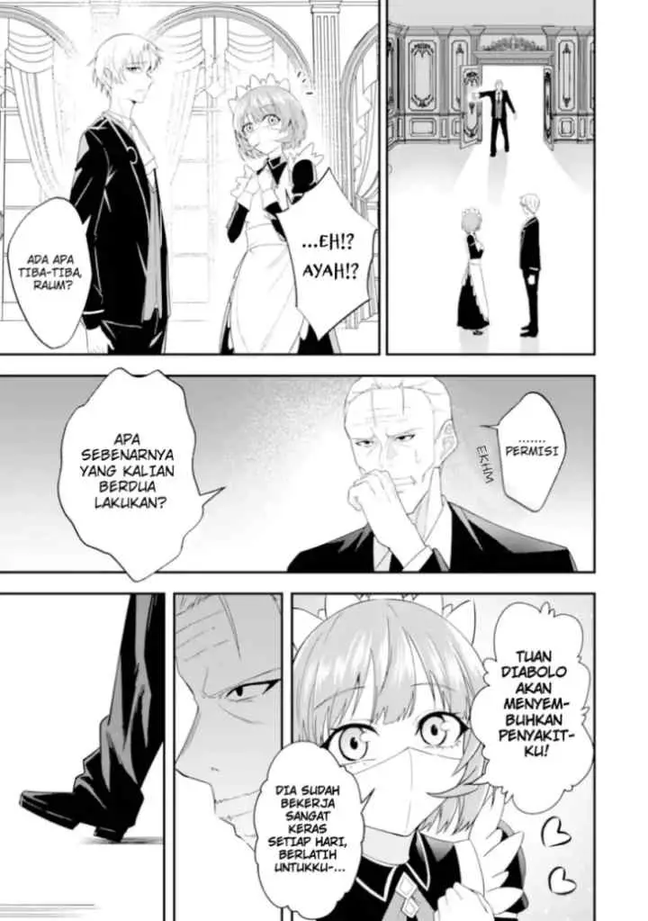 Saiyaku Kyuu Sukiru ~Boushoku Maou~ Mochi no Akuyaku Kizoku ni Tensei Shimashita ga, Shokei Sare chapter 2.1 halaman 8