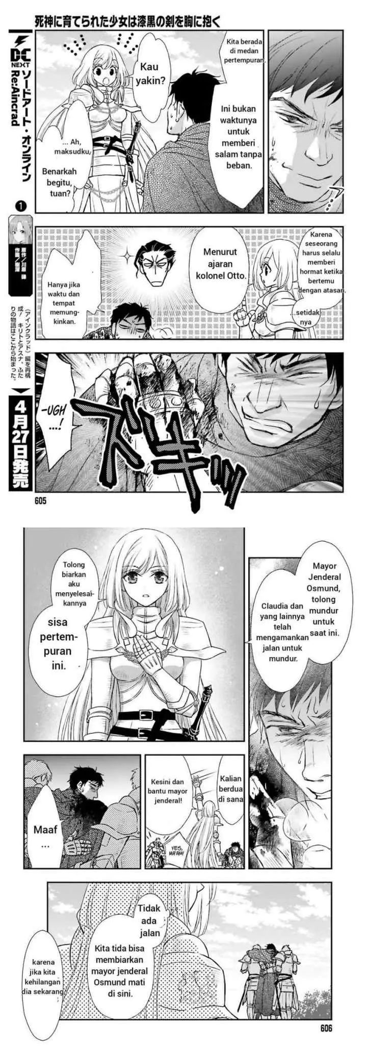 Shinigami ni Sodaterareta Shoujo wa Shikkoku no Tsurugi wo Mune ni Idaku chapter 28 halaman 7