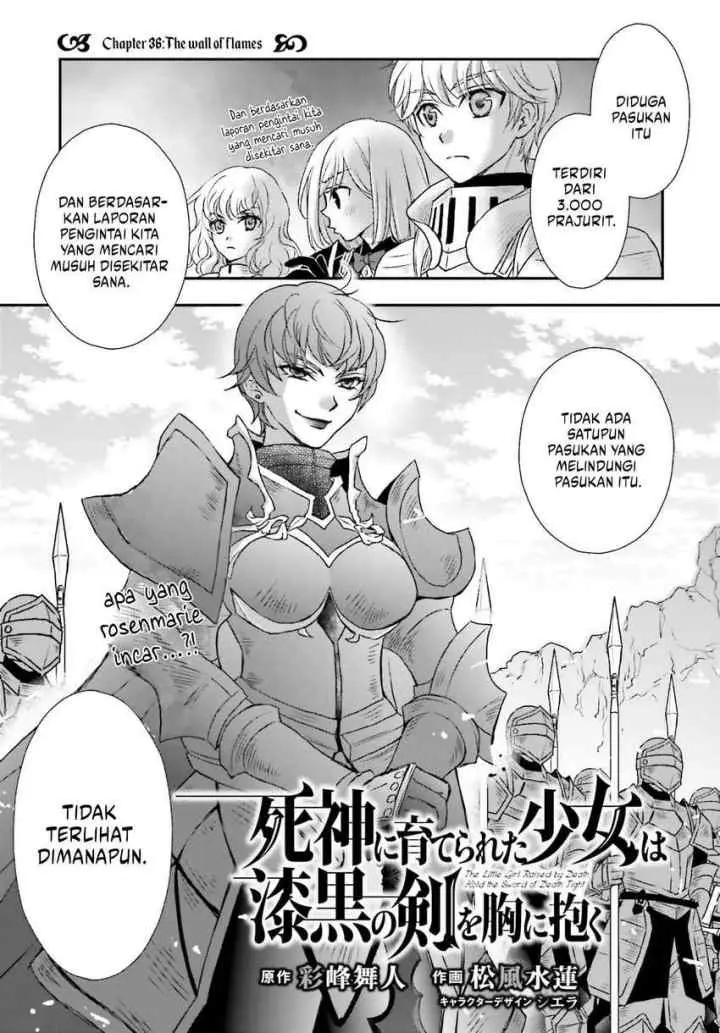 Shinigami ni Sodaterareta Shoujo wa Shikkoku no Tsurugi wo Mune ni Idaku chapter 36 halaman 4