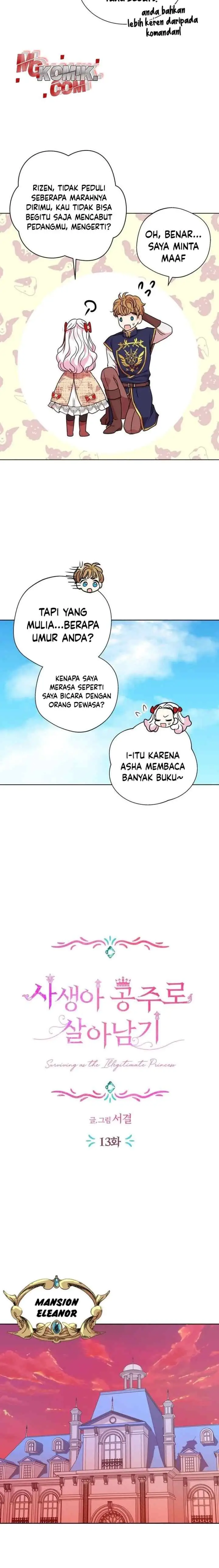 Surviving as an Illegitimate Princess chapter 13 halaman 12