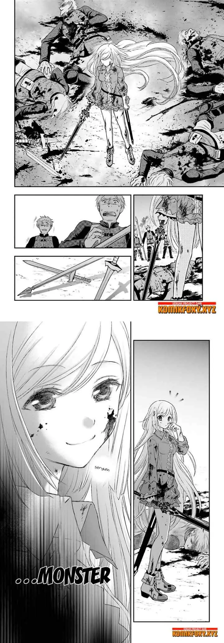 Shinigami ni Sodaterareta Shoujo wa Shikkoku no Tsurugi wo Mune ni Idaku chapter 1 halaman 9