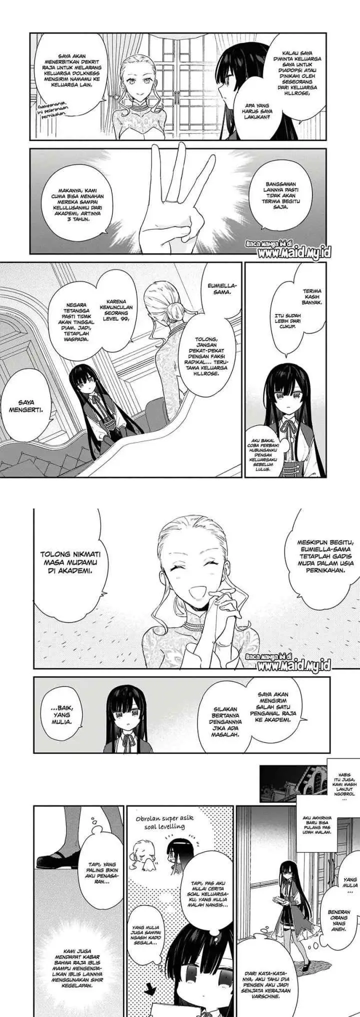 Akuyaku Reijou Reberu 99 ~Watashi wa UraBOSU desuga Maou de wa arimasen~ chapter 3 halaman 9