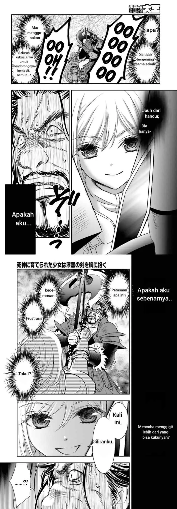 Shinigami ni Sodaterareta Shoujo wa Shikkoku no Tsurugi wo Mune ni Idaku chapter 29.1 halaman 8
