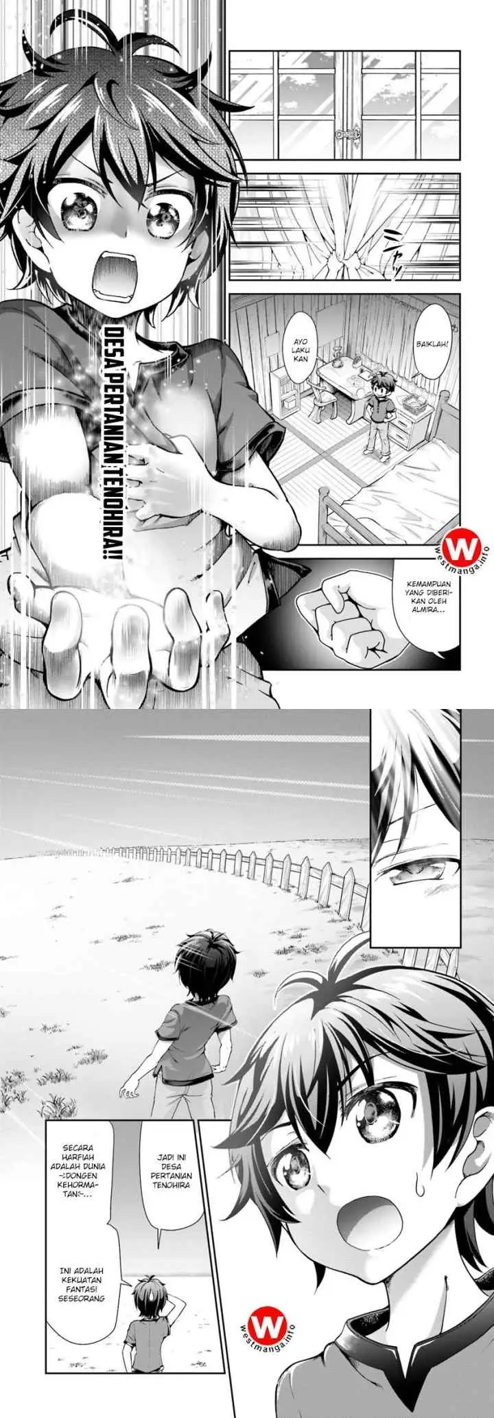 Tenohira Kaitaku Mura de Isekai Kenkokuki: Fueteku Yome-tachi to Nonbiri Mujintou Life chapter 1 halaman 14