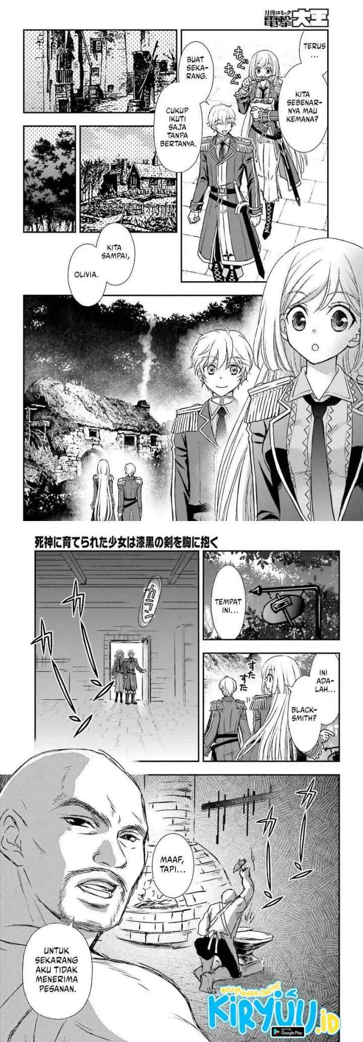 Shinigami ni Sodaterareta Shoujo wa Shikkoku no Tsurugi wo Mune ni Idaku chapter 32 halaman 9